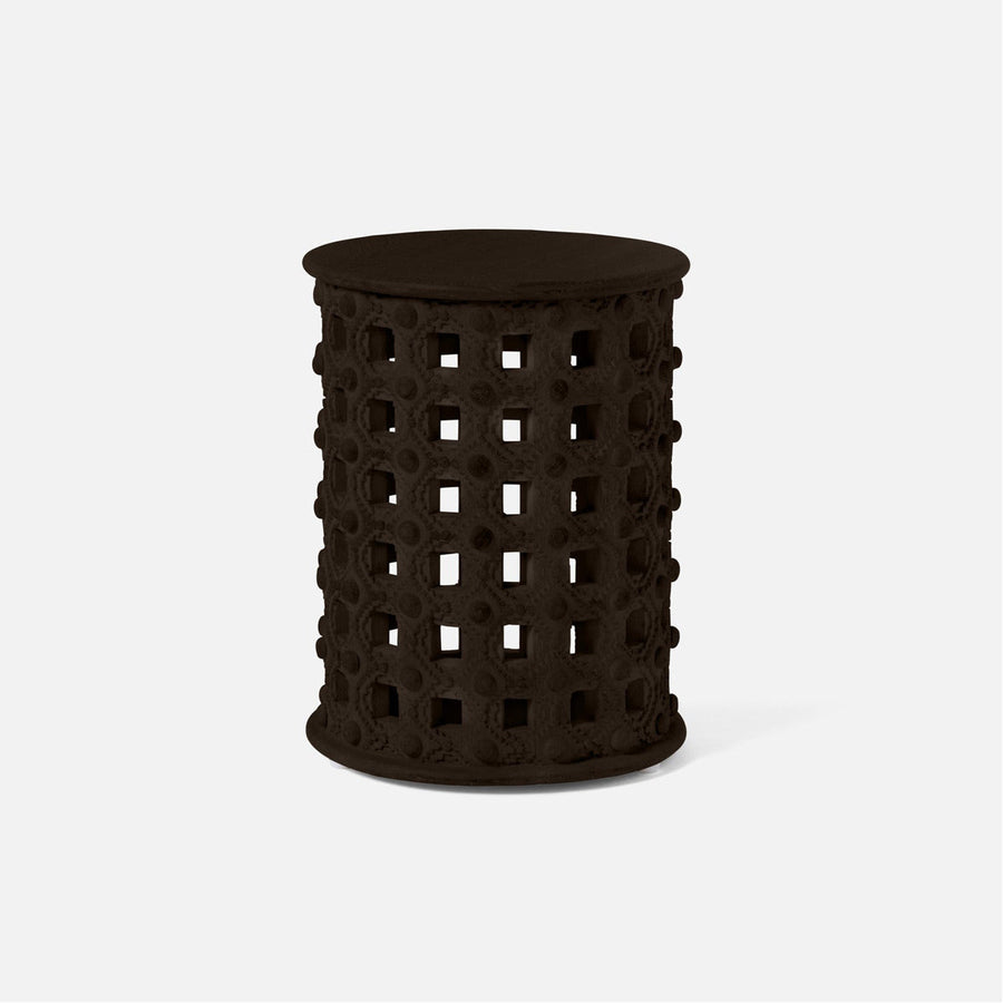 Made Goods Orson Wooden Lattice Drum Stool