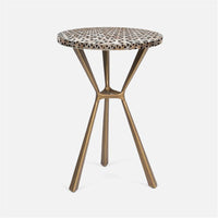 Made Goods Paislee Iron Tripod Table in Shell