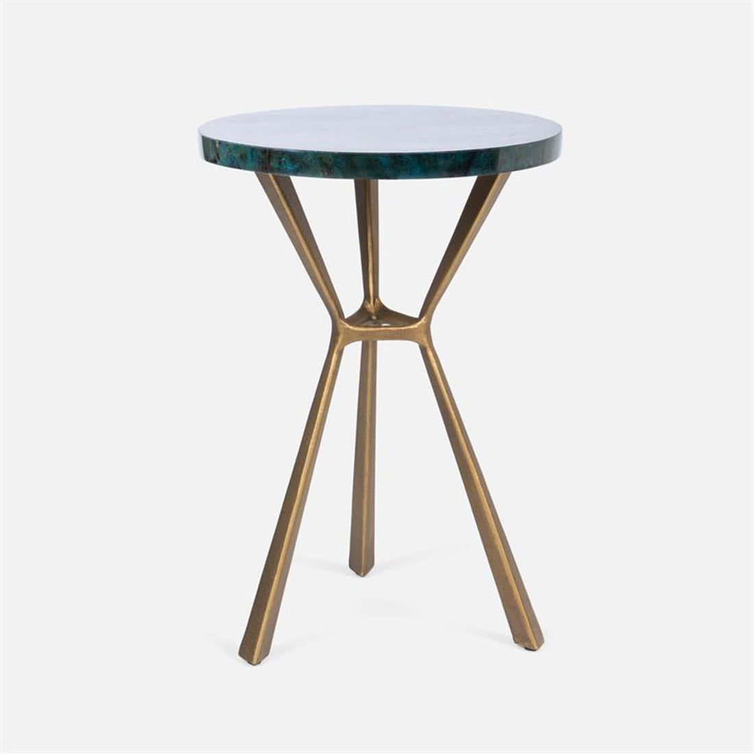 Made Goods Paislee Iron Tripod Table in Shell