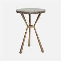 Made Goods Paislee Iron Tripod Table in Shell