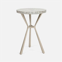 Made Goods Paislee Iron Tripod Table in Shell