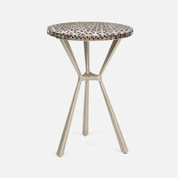 Made Goods Paislee Iron Tripod Table in Shell