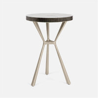 Made Goods Paislee Iron Tripod Table in Zinc Metal