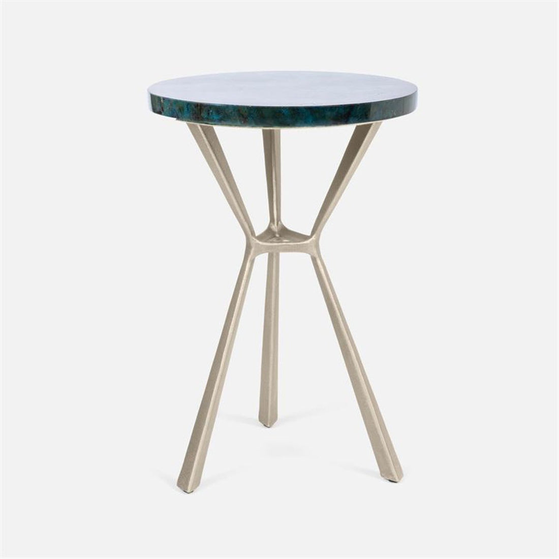 Made Goods Paislee Iron Tripod Table in Shell