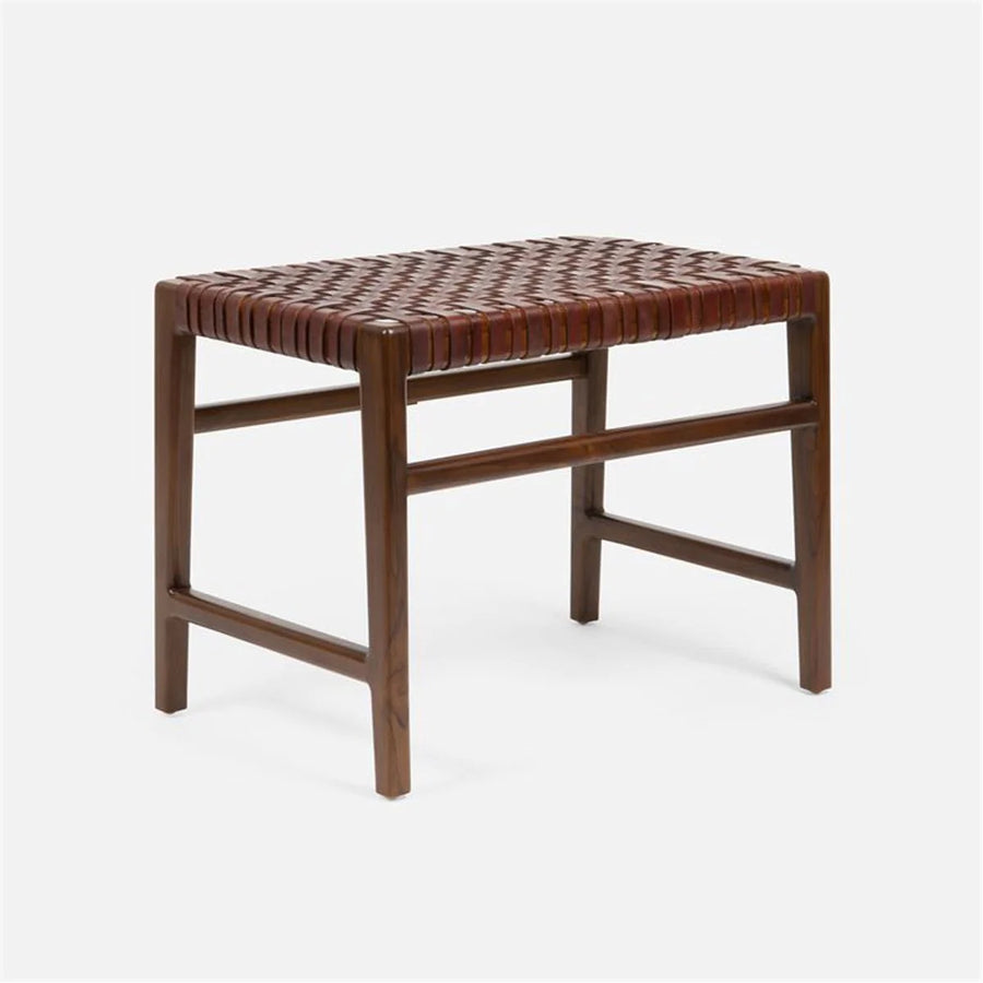 Made Goods Percy Full-Grain Leather Single Bench