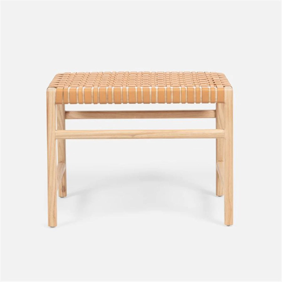 Made Goods Percy Full-Grain Leather Single Bench