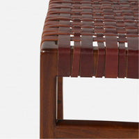 Made Goods Percy Full-Grain Leather Mid-Size Bench