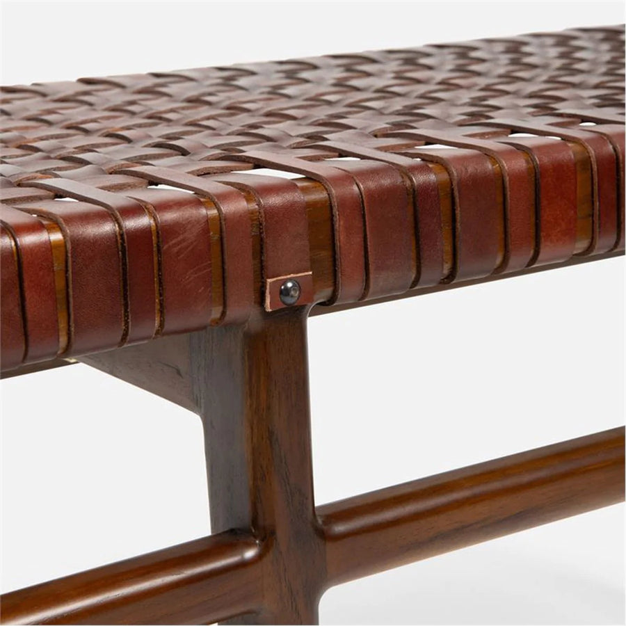 Made Goods Percy Full-Grain Leather Double Bench