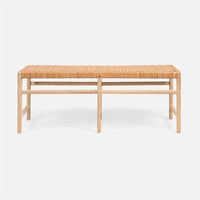 Made Goods Percy Full-Grain Leather Double Bench