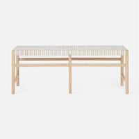 Made Goods Percy Full-Grain Leather Double Bench