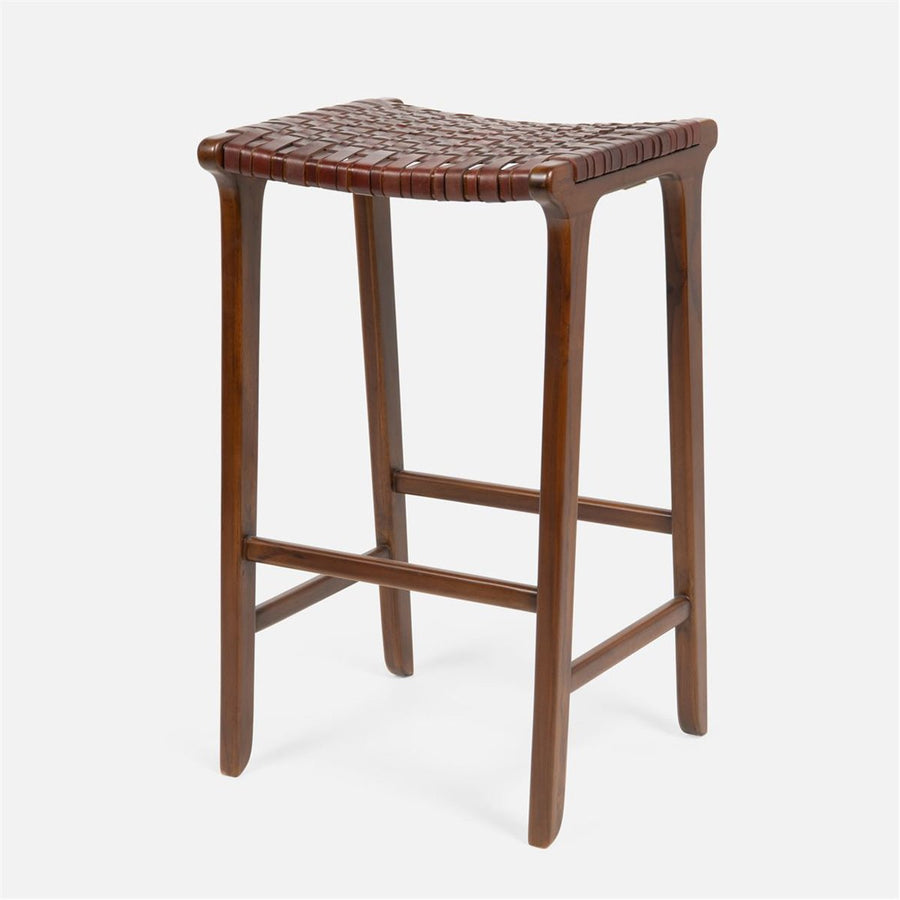 Made Goods Percy Bar Stool in Full-Grain Leather