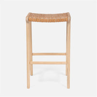 Made Goods Percy Bar Stool in Full-Grain Leather