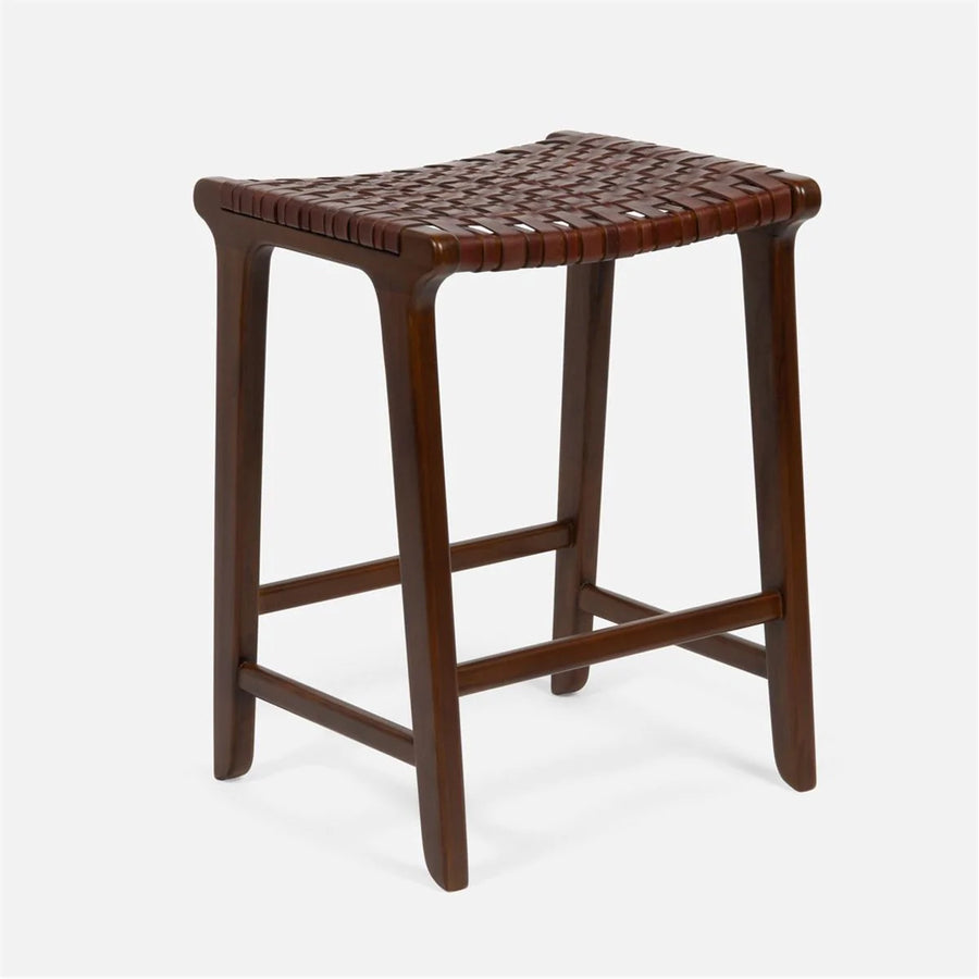 Made Goods Percy Full-Grain Leather Counter Stool