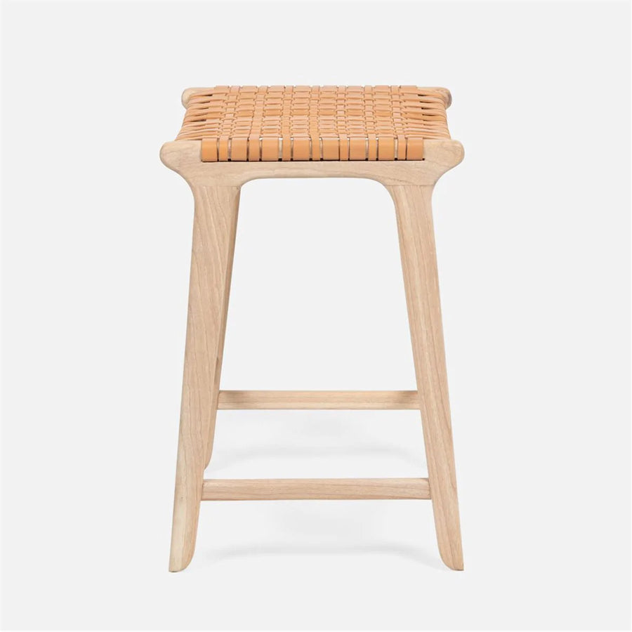 Made Goods Percy Full-Grain Leather Counter Stool