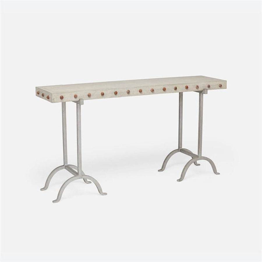 Made Goods Peter Metal and Concrete Console Table