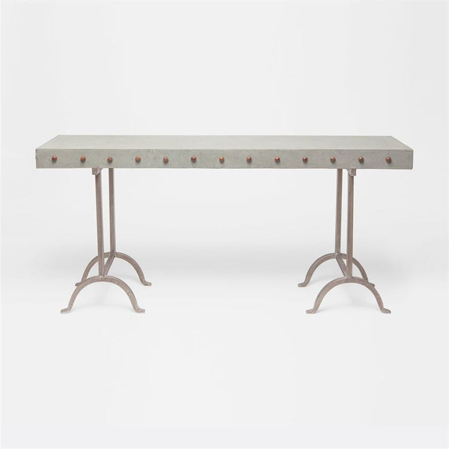 Made Goods Peter Metal and Concrete Console Table