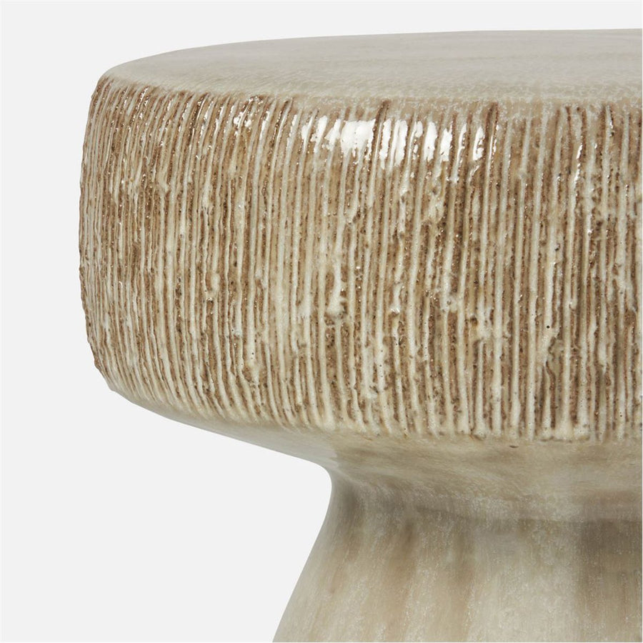 Made Goods Qianru Mushroom Stoneware Outdoor Stool