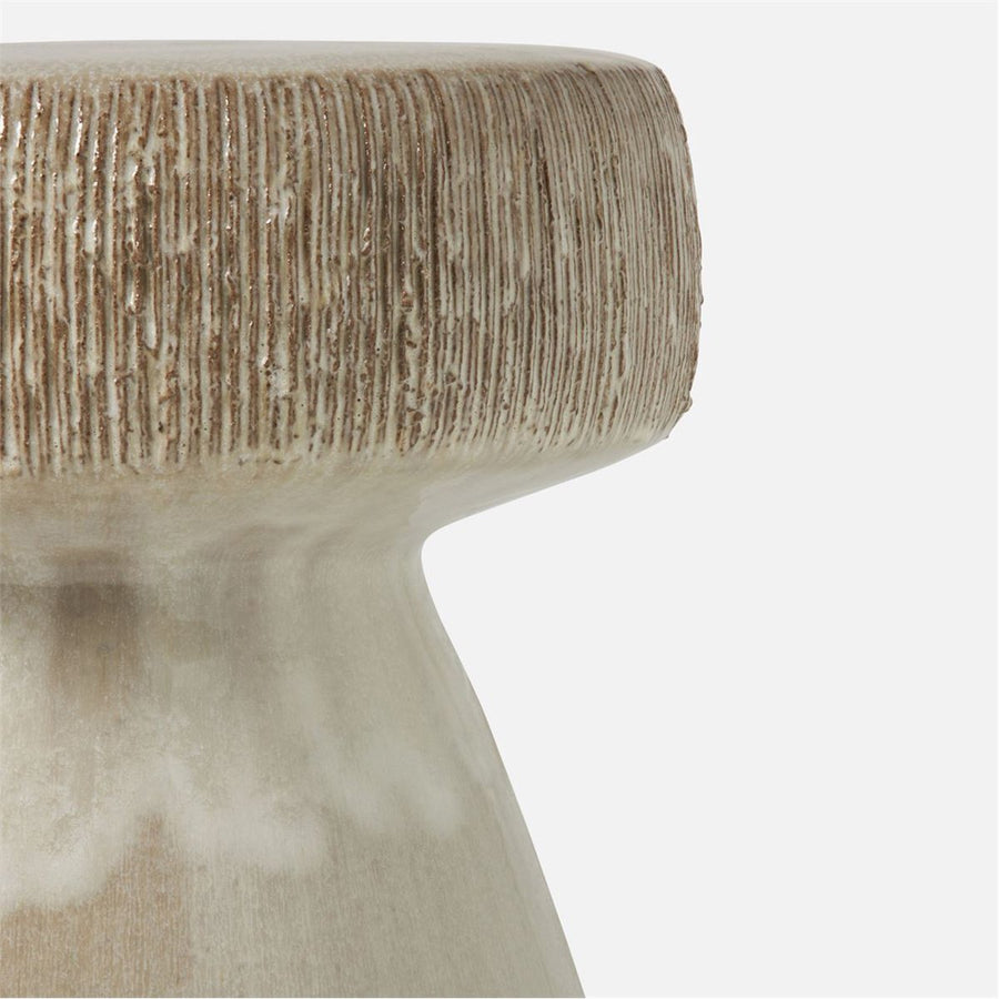 Made Goods Qianru Mushroom Stoneware Outdoor Stool