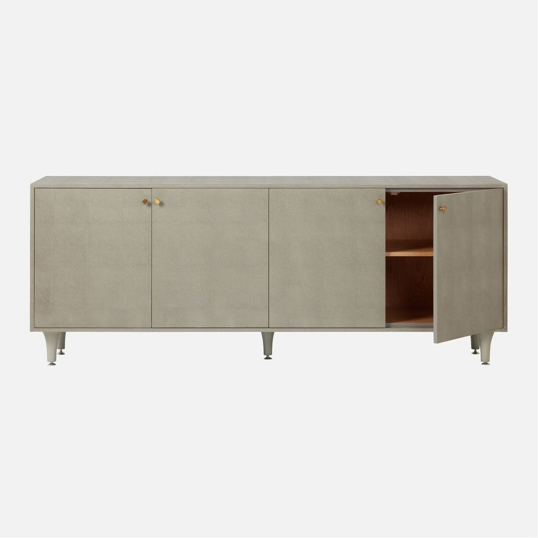 Made Goods Ramon 4-Door Buffet in Faux Shagreen