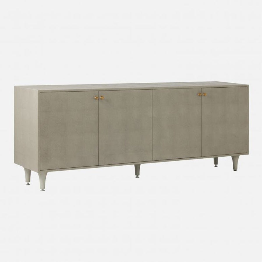 Made Goods Ramon 4-Door Buffet in Faux Shagreen