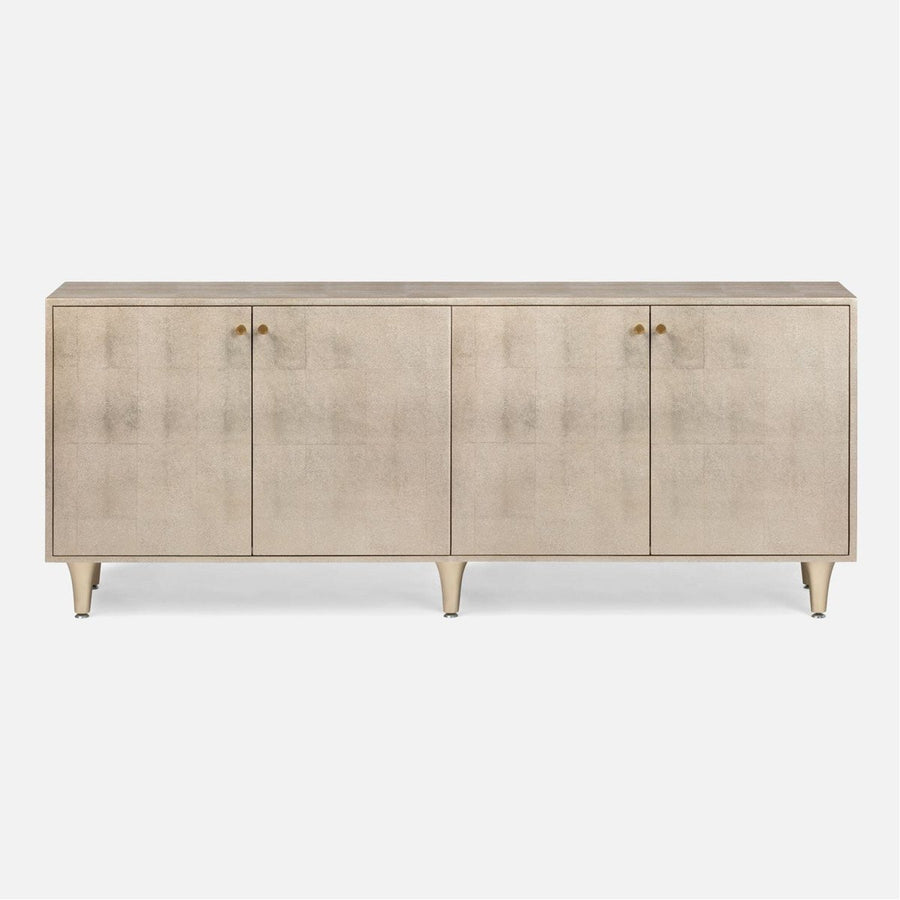 Made Goods Ramon 4-Door Buffet in Faux Shagreen