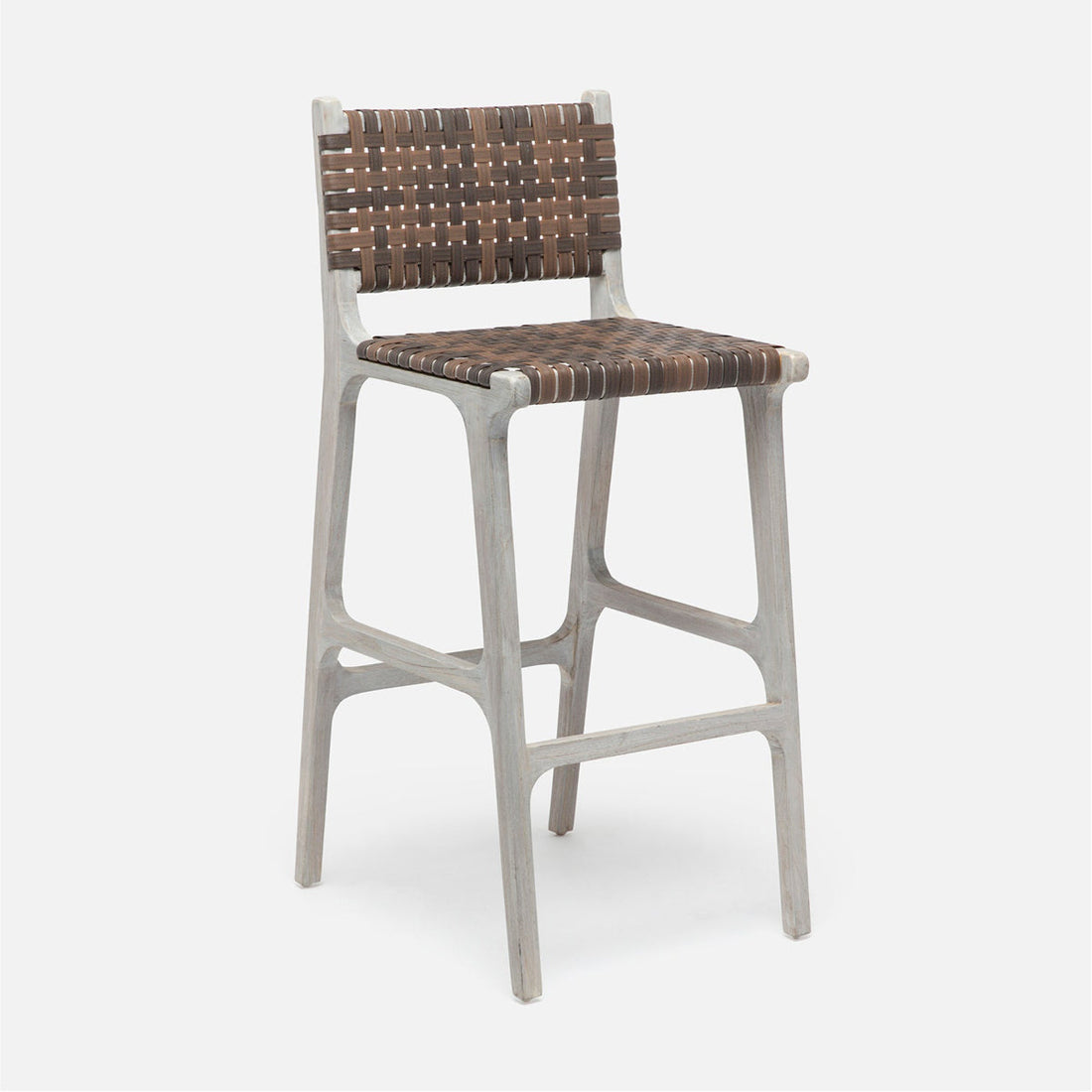 Made Goods Rawley Outdoor Bar Stool in Faux Rattan