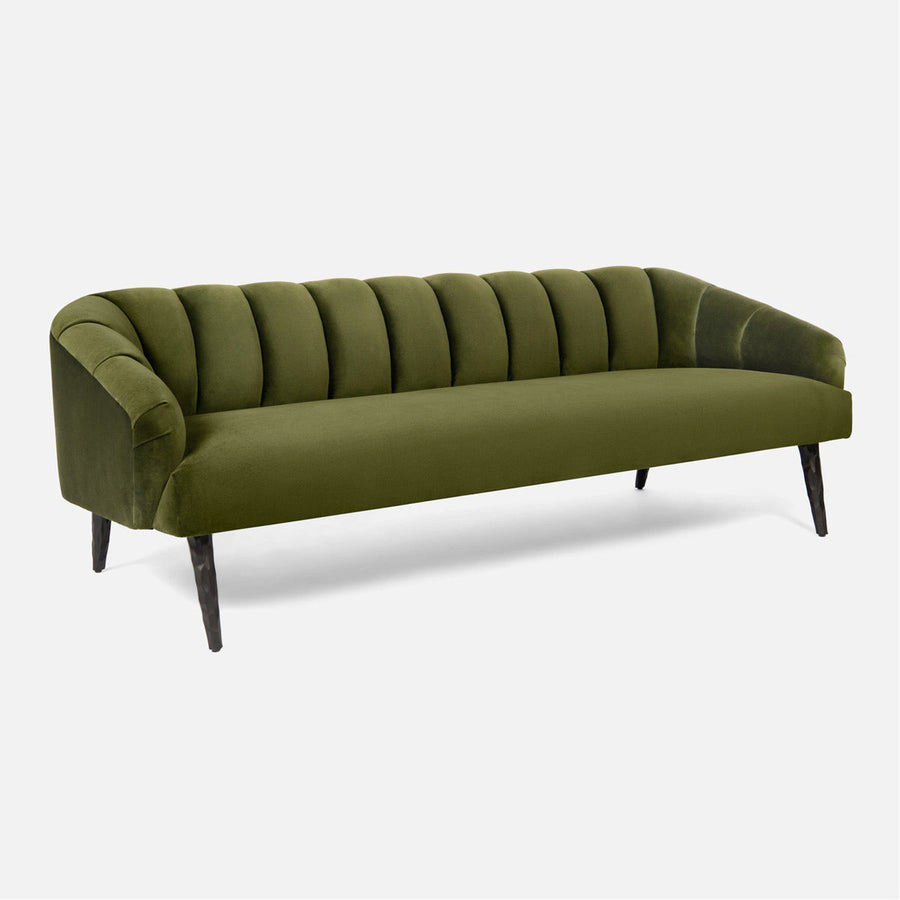 Made Goods Rooney Upholstered Shell Sofa in Humboldt Cotton Jute