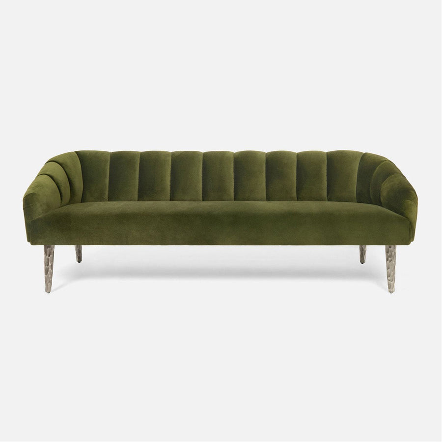 Made Goods Rooney Upholstered Shell Sofa in Rhone Leather