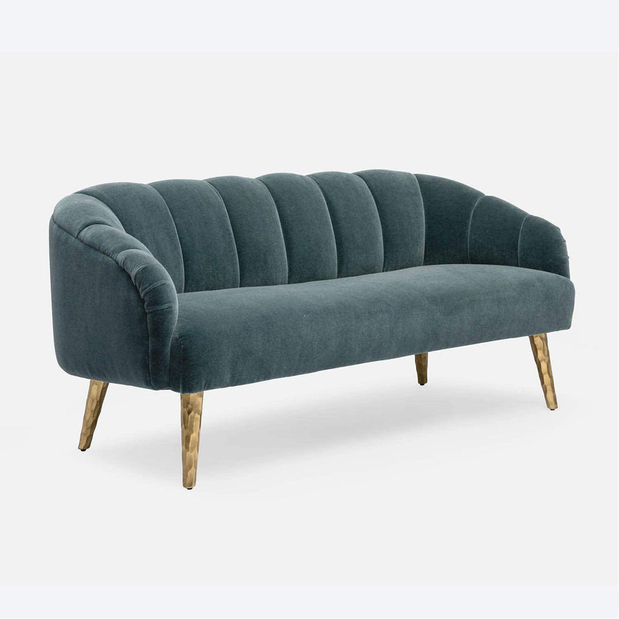 Made Goods Rooney Upholstered Shell 66-Inch Sofette in Havel Velvet