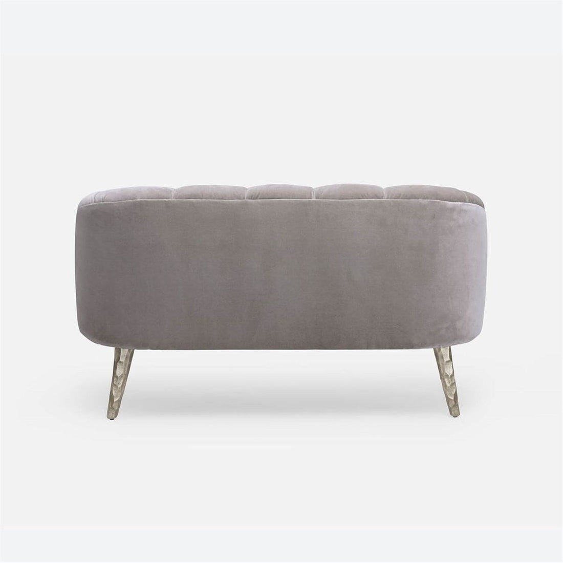 Made Goods Rooney Upholstered Shell 54-Inch Sofette in Aras Mohair