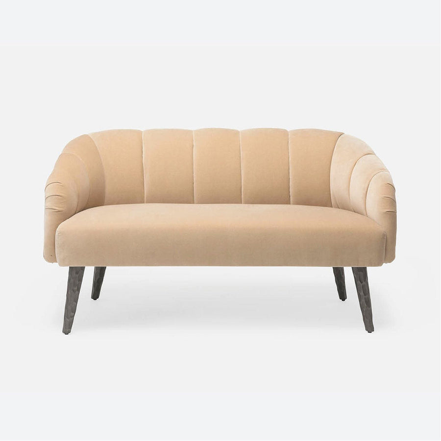 Made Goods Rooney Upholstered Shell Sofette in Havel Velvet