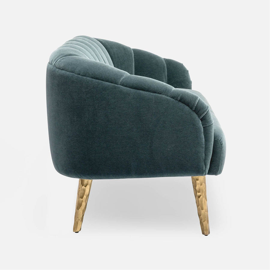 Made Goods Rooney Upholstered Shell Sofette in Havel Velvet