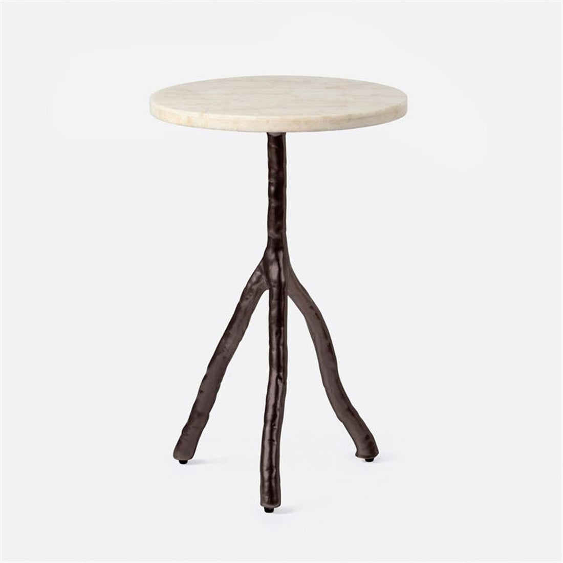 Made Goods Royce Abstract Branch 16-Inch Accent Table in Stone Top