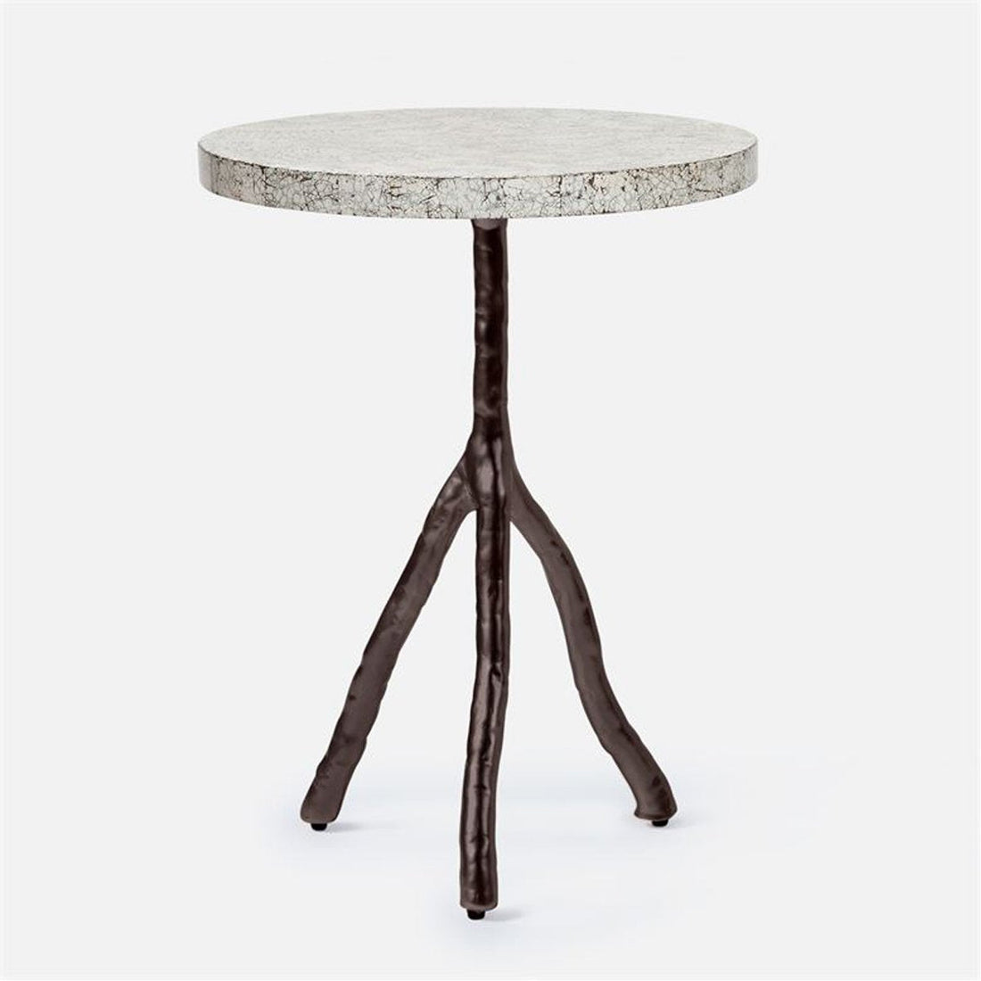 Made Goods Royce Abstract Branch 16-Inch Accent Table in Shell Top