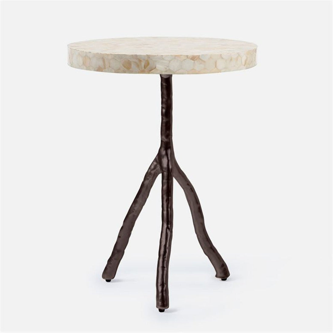 Made Goods Royce Abstract Branch 16-Inch Accent Table in Shell Top