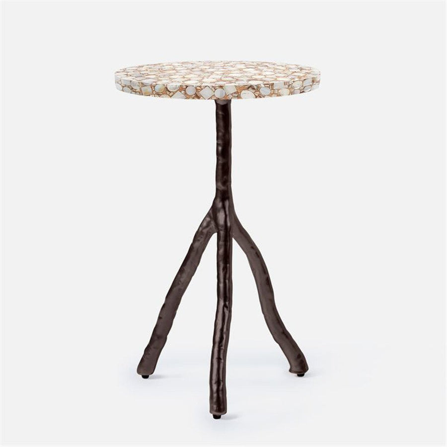 Made Goods Royce Abstract Branch 16-Inch Accent Table in Shell Top