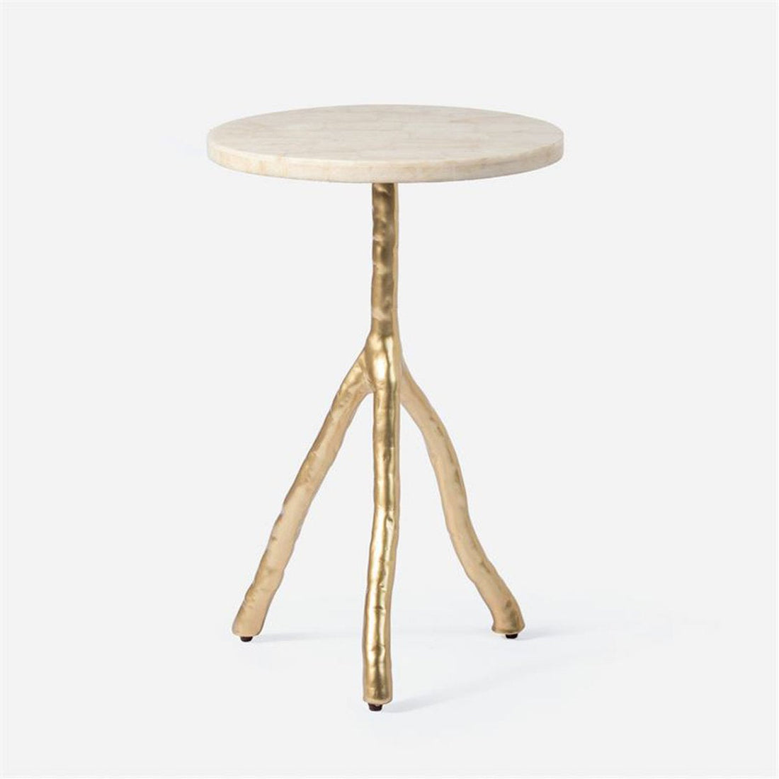 Made Goods Royce Abstract Branch 16-Inch Accent Table in Stone Top