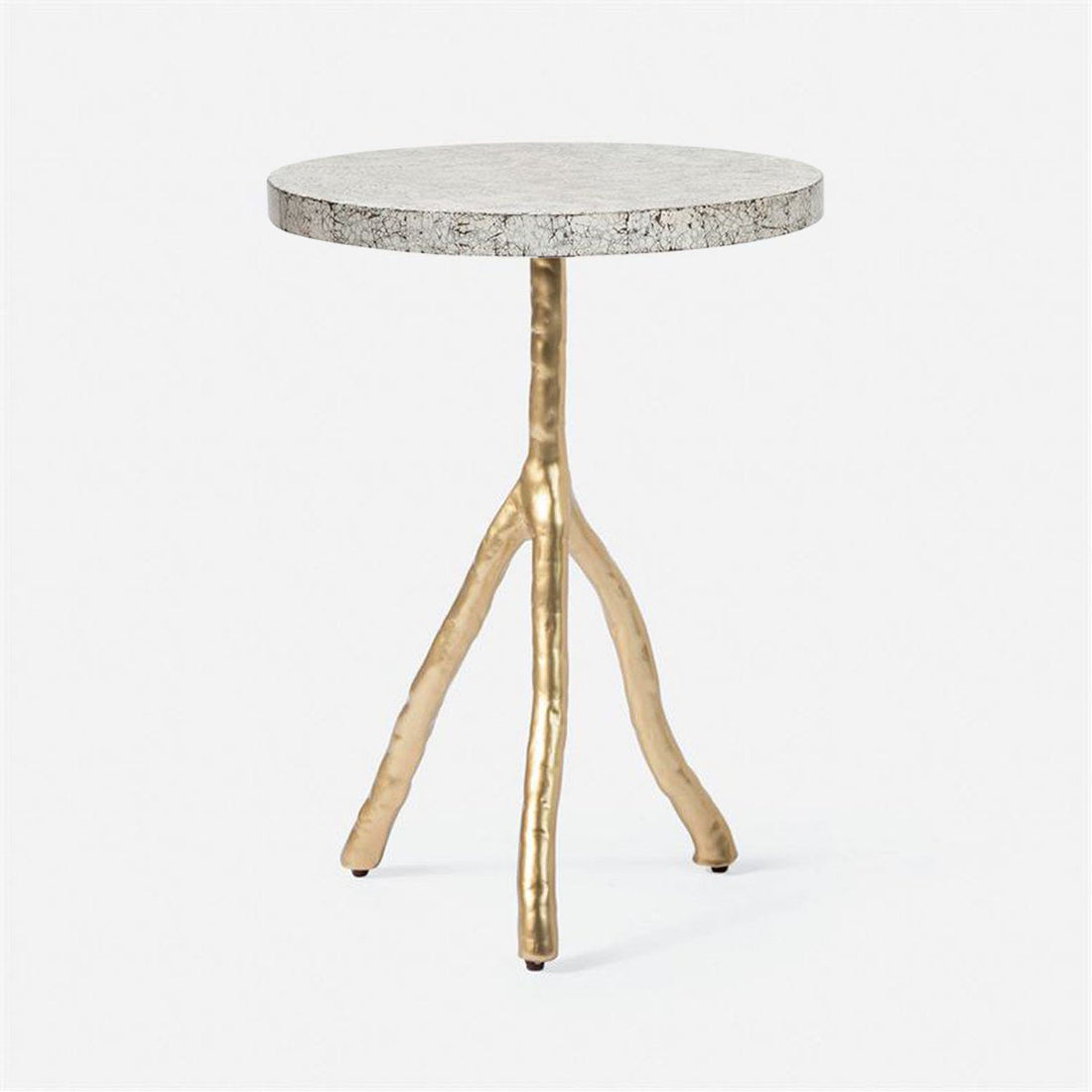 Made Goods Royce Abstract Branch 16-Inch Accent Table in Shell Top