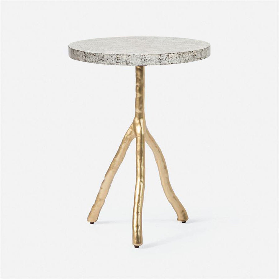 Made Goods Royce Abstract Branch 16-Inch Accent Table in Shell Top