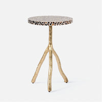 Made Goods Royce Abstract Branch 16-Inch Accent Table in Shell/Resin