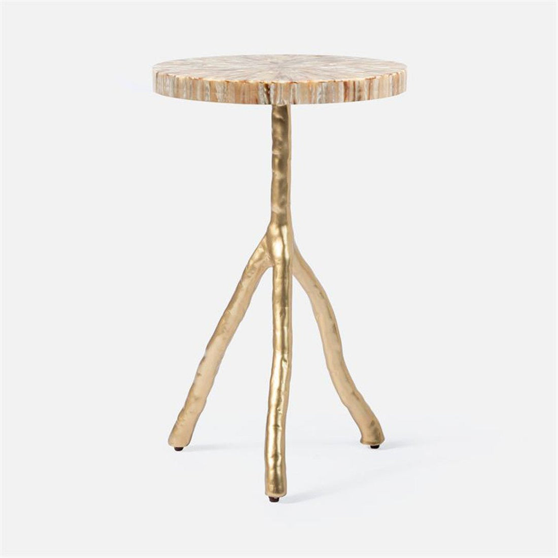 Made Goods Royce Abstract Branch 16-Inch Accent Table in Shell Top