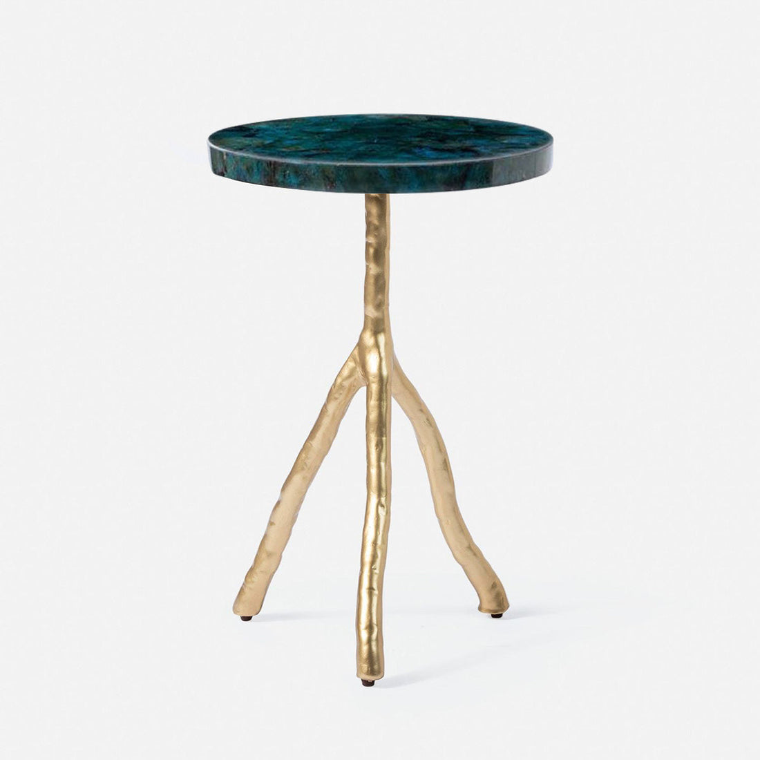 Made Goods Royce Abstract Branch 16-Inch Accent Table in Shell Top