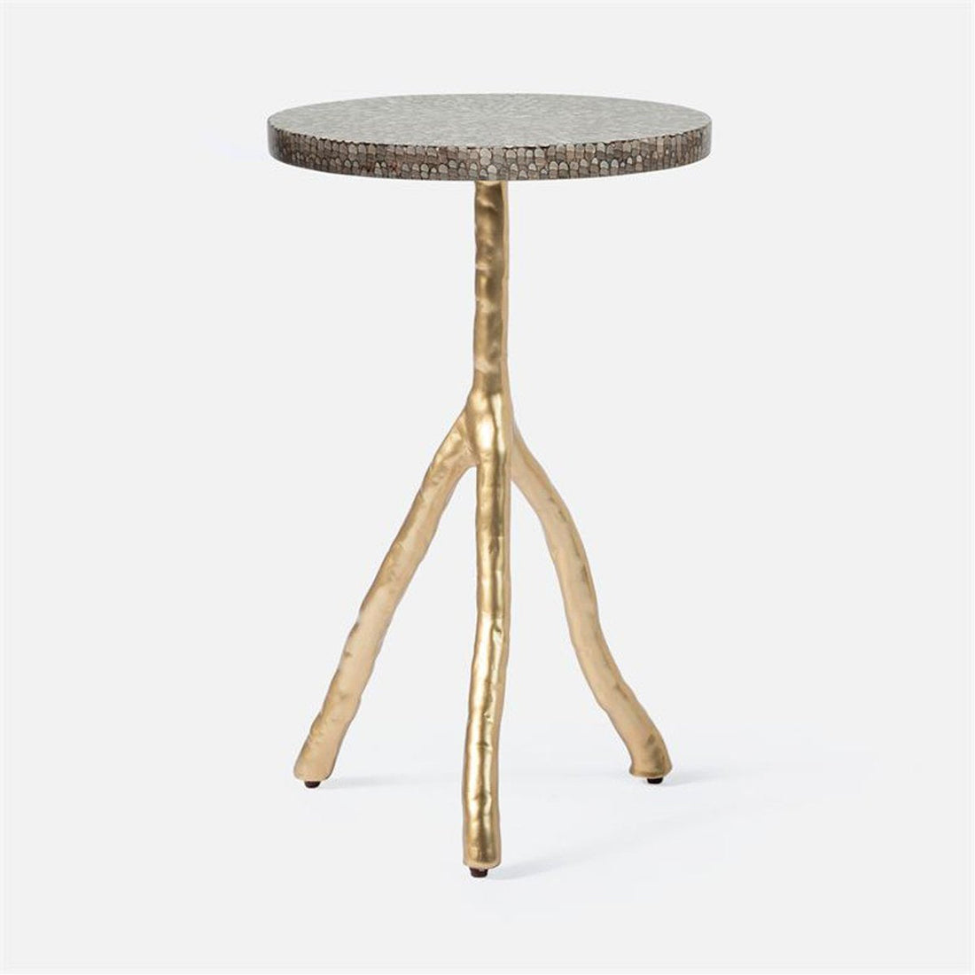 Made Goods Royce Abstract Branch 16-Inch Accent Table in Shell Top