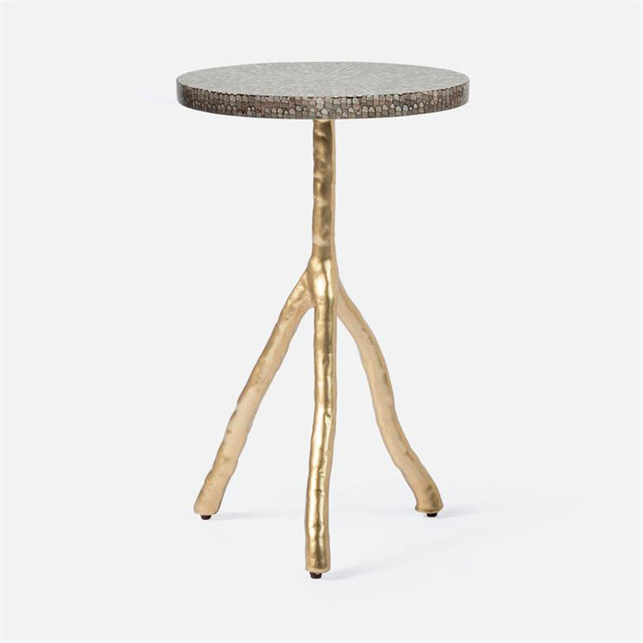 Made Goods Royce Abstract Branch 16-Inch Accent Table in Shell Top