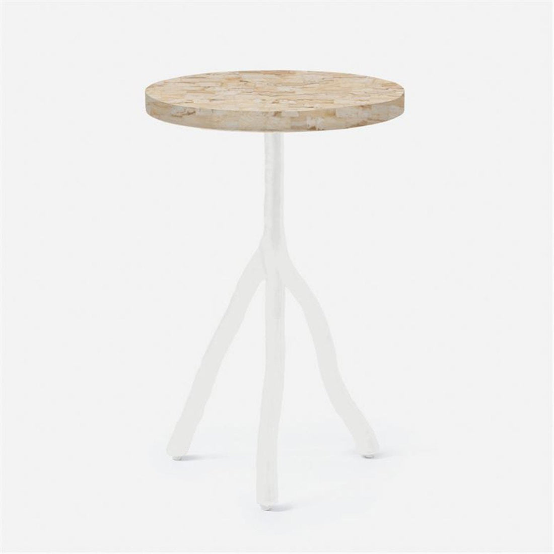 Made Goods Royce Abstract Branch 16-Inch Accent Table in Stone Top