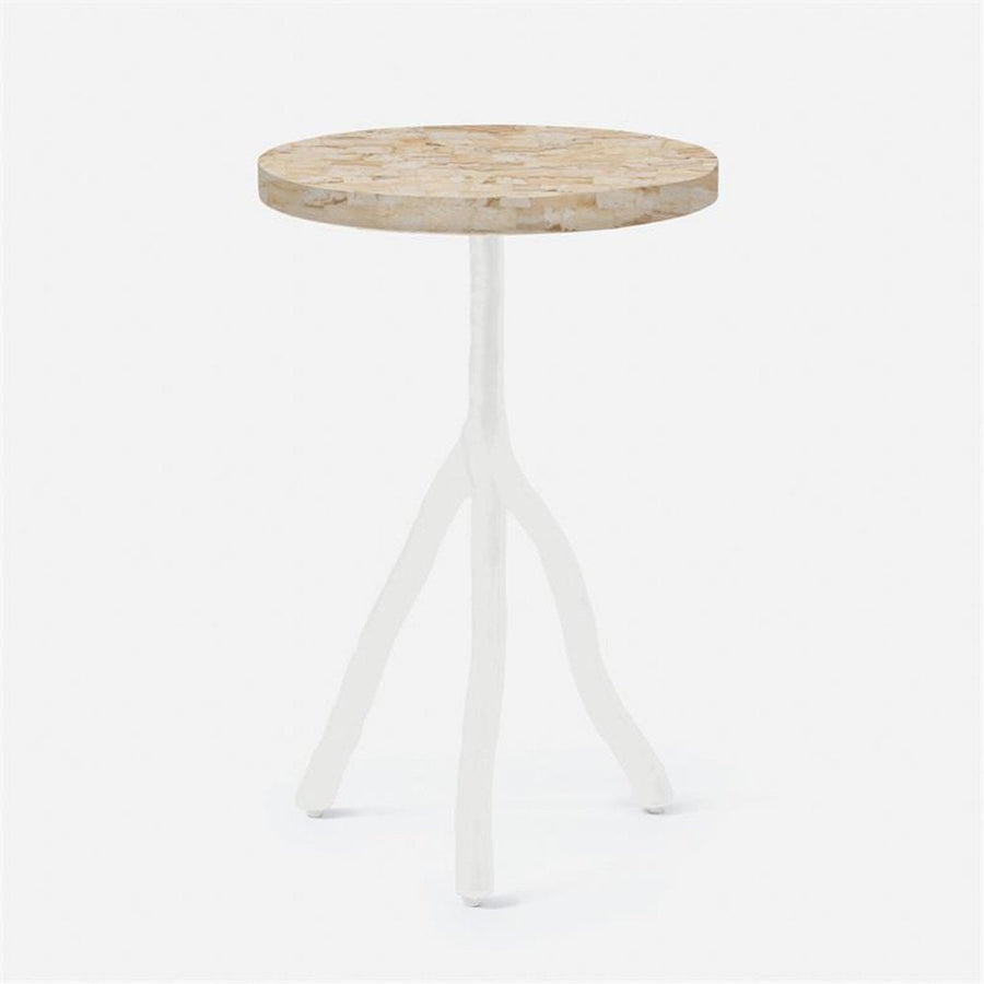 Made Goods Royce Abstract Branch 16-Inch Accent Table in Stone Top