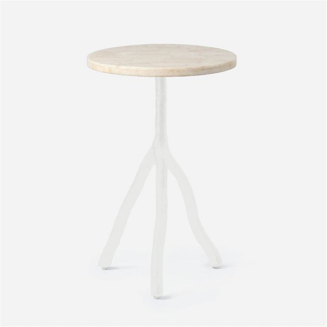 Made Goods Royce Abstract Branch 16-Inch Accent Table in Stone Top