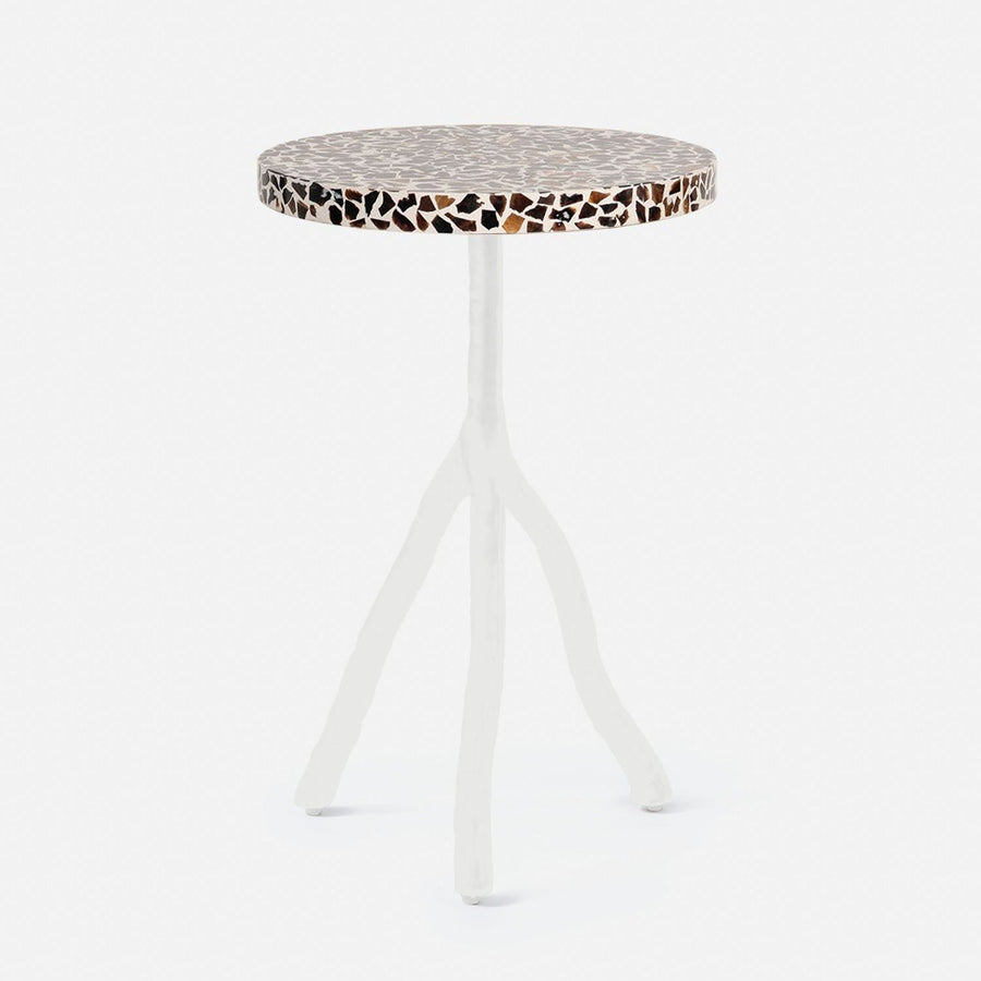 Made Goods Royce Abstract Branch 16-Inch Accent Table in Shell/Resin