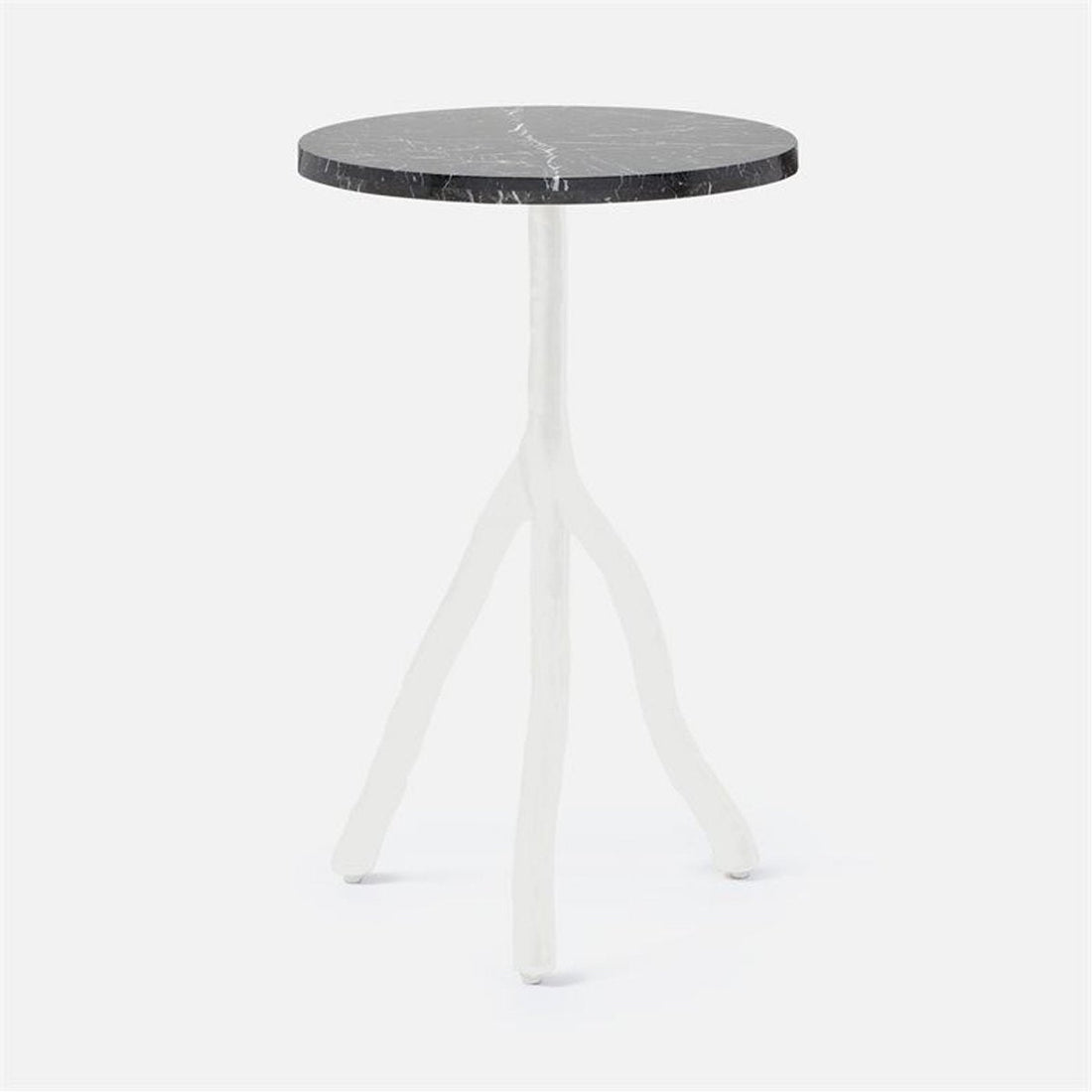 Made Goods Royce Abstract Branch 16-Inch Accent Table in Marble Top