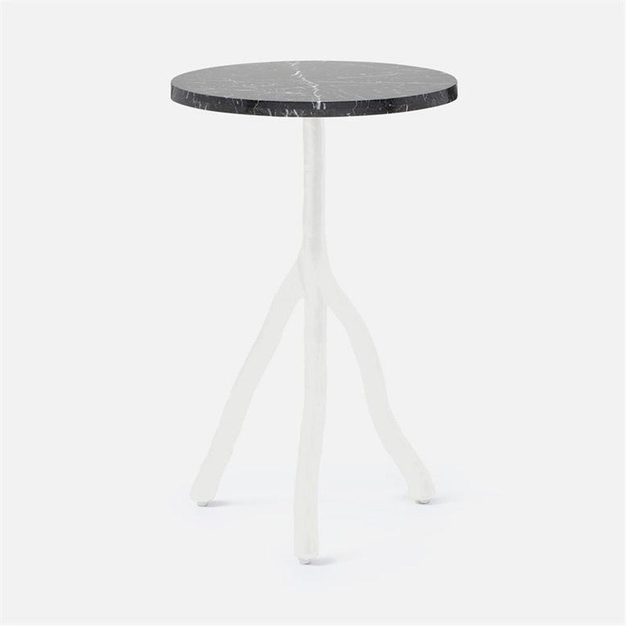 Made Goods Royce Abstract Branch 16-Inch Accent Table in Marble Top